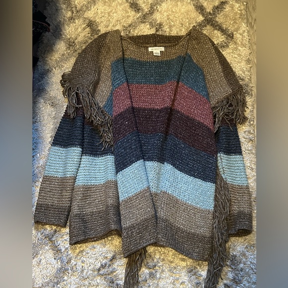 Liz Claiborne Fringe Cardigan - Picture 2 of 5